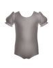 Solid Lycra Puff Sleeve Leotard