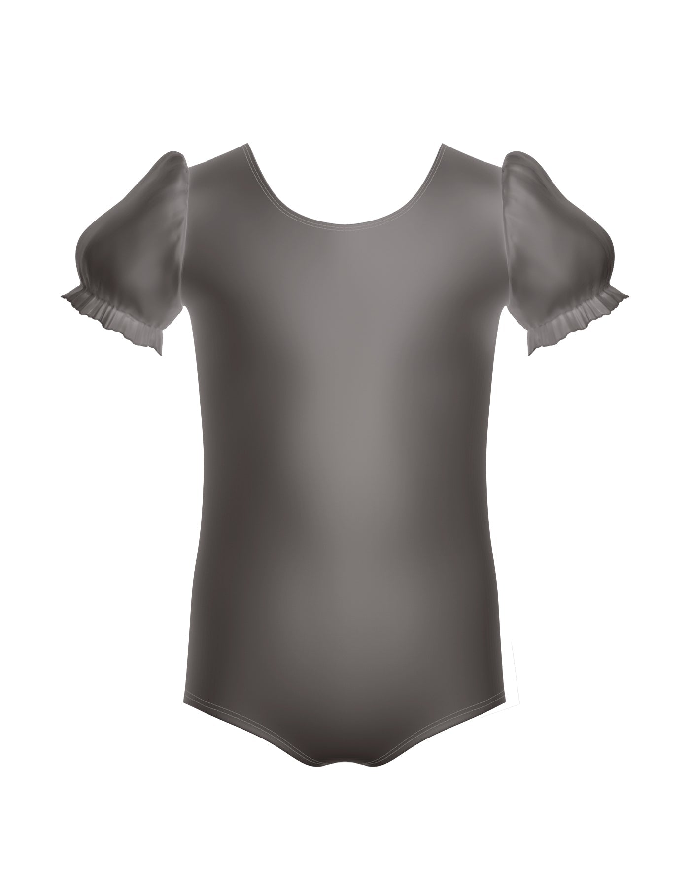 Solid Lycra Puff Sleeve Leotard