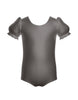 Solid Lycra Puff Sleeve Leotard
