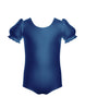 Solid Lycra Puff Sleeve Leotard