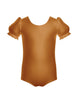 Solid Lycra Puff Sleeve Leotard