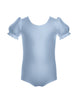 Solid Lycra Puff Sleeve Leotard