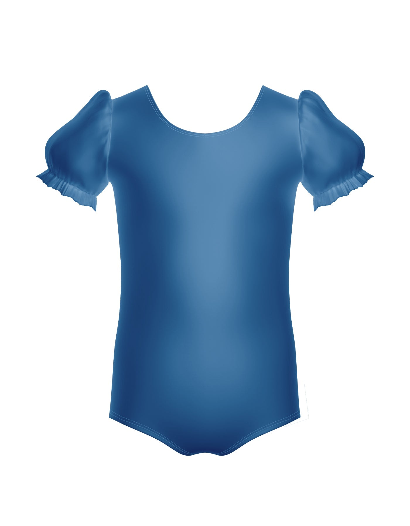 Solid Lycra Puff Sleeve Leotard