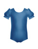 Solid Lycra Puff Sleeve Leotard