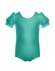 Solid Lycra Puff Sleeve Leotard