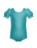 Solid Lycra Puff Sleeve Leotard