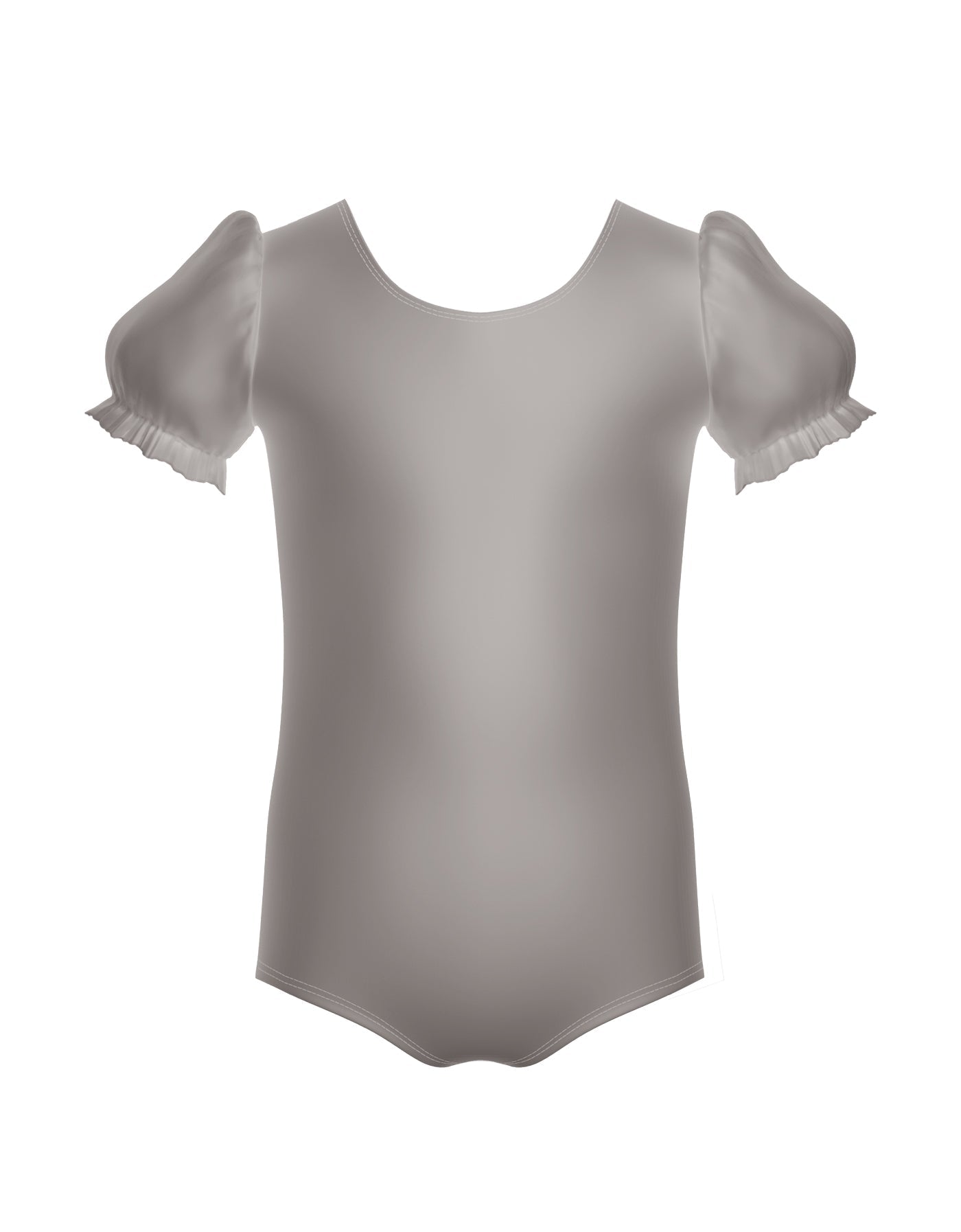 Solid Lycra Puff Sleeve Leotard