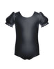 Solid Lycra Puff Sleeve Leotard
