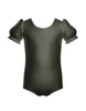 Solid Lycra Puff Sleeve Leotard