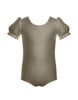 Solid Lycra Puff Sleeve Leotard