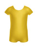 Solid Lycra Cap Sleeve Biketard