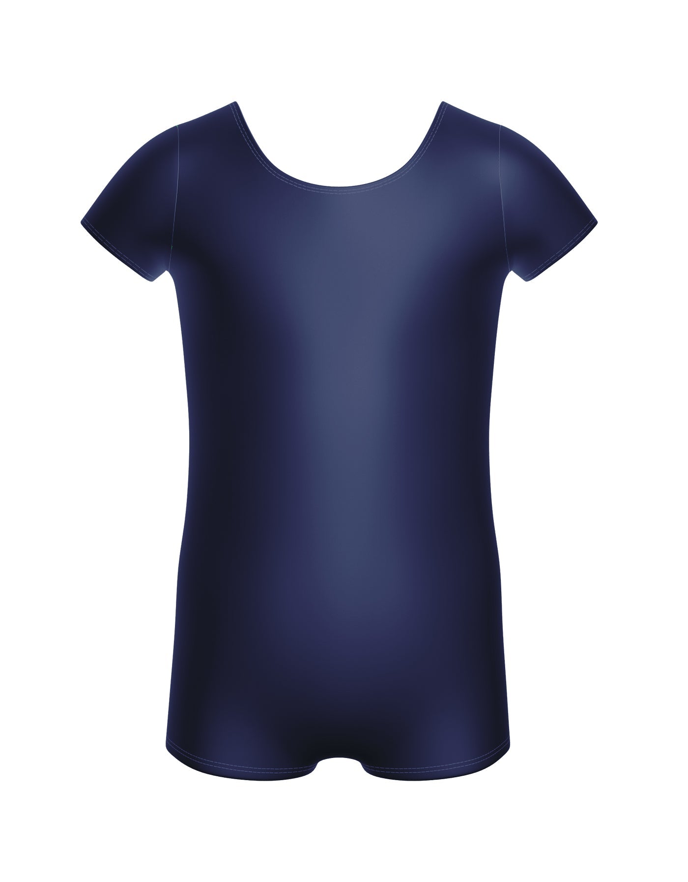 Solid Lycra Cap Sleeve Biketard