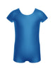 Solid Lycra Cap Sleeve Biketard
