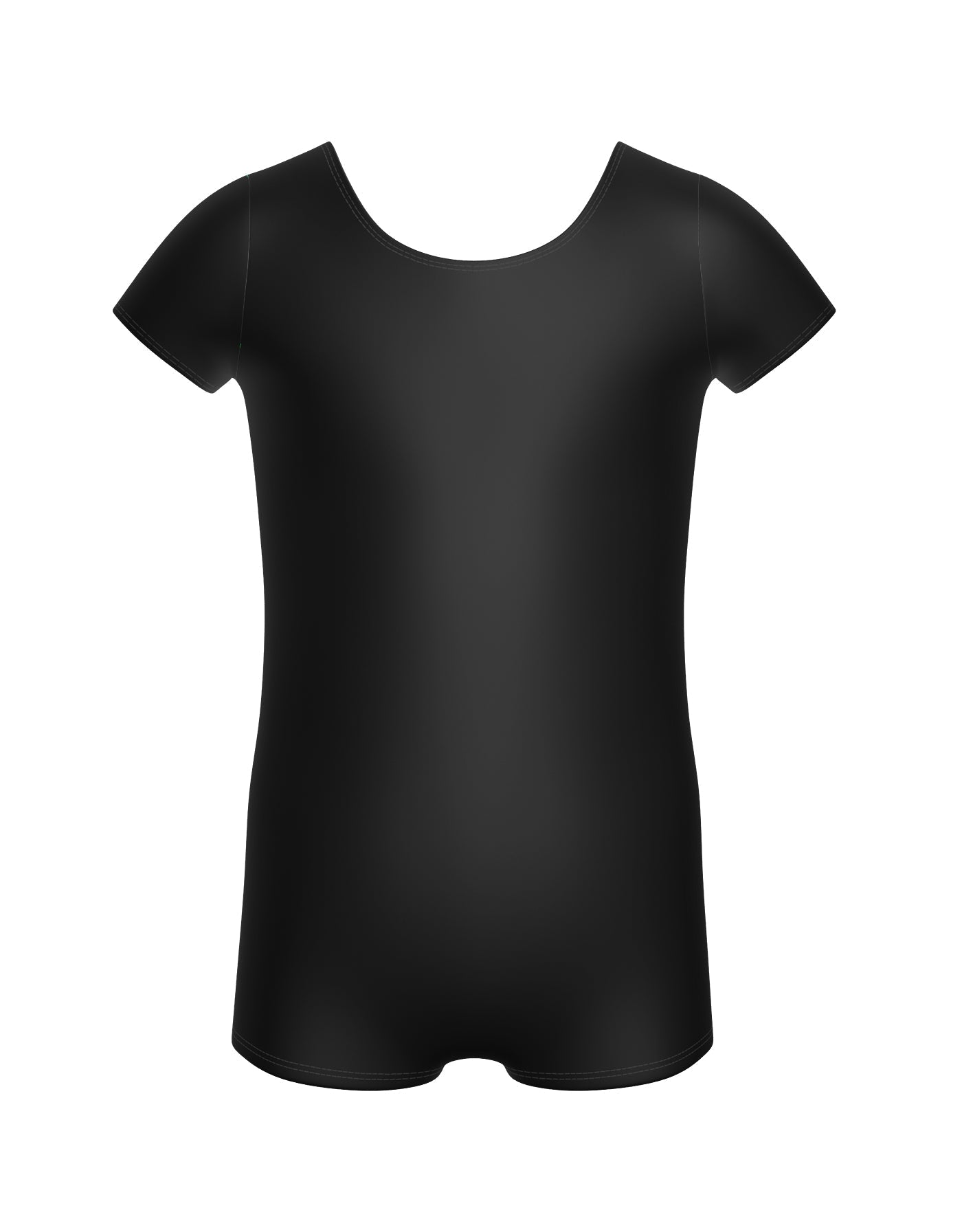 Solid Lycra Cap Sleeve Biketard