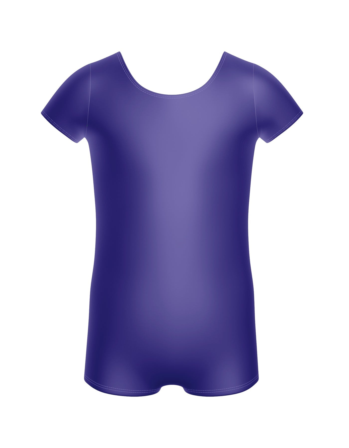 Solid Lycra Cap Sleeve Biketard