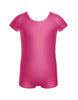 Solid Lycra Cap Sleeve Biketard