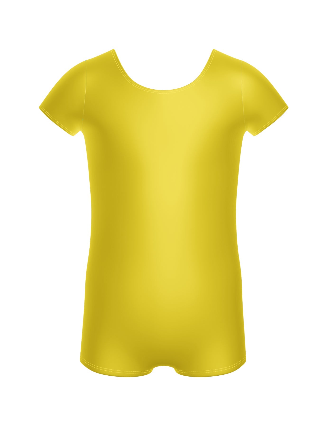 Solid Lycra Cap Sleeve Biketard