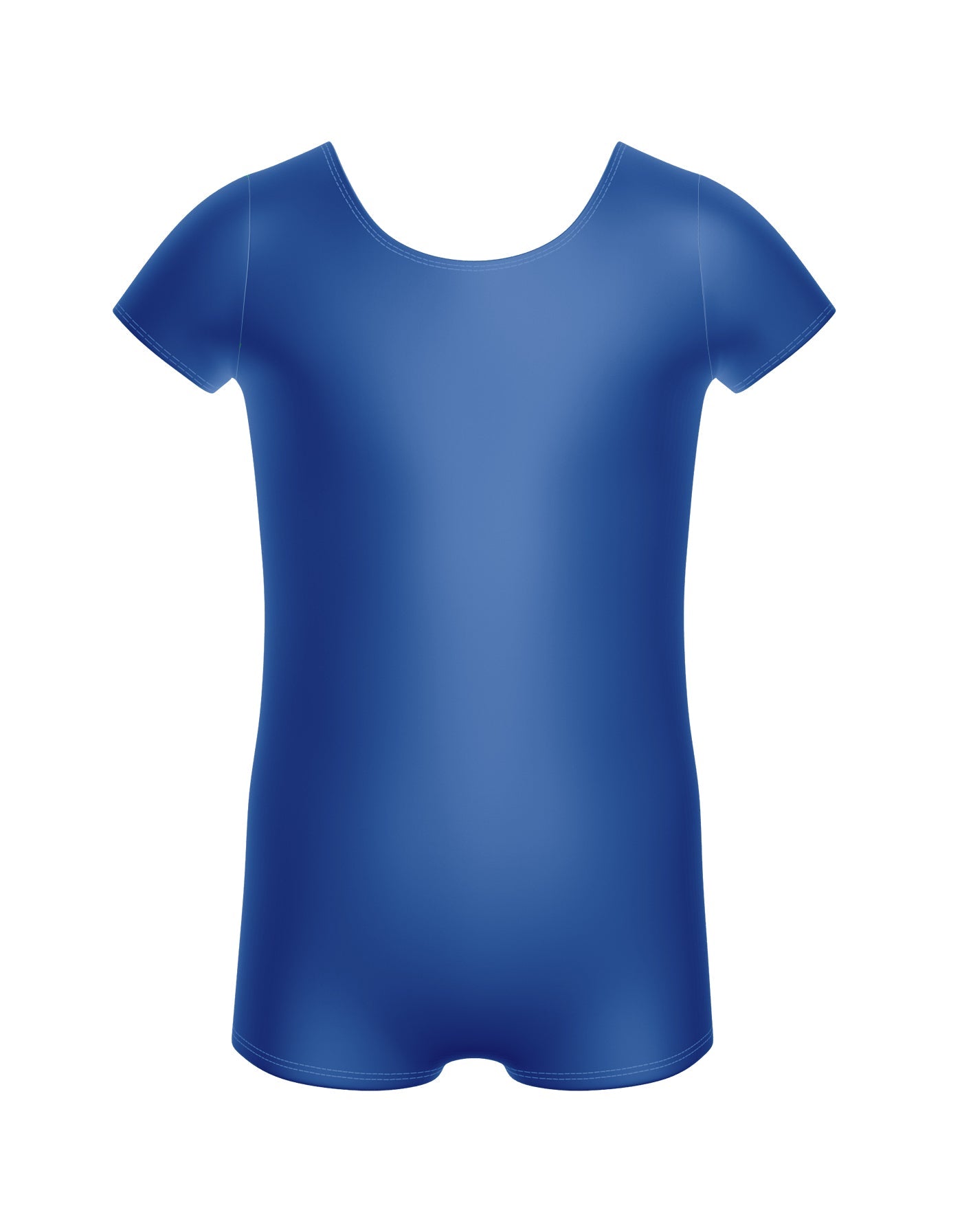 Solid Lycra Cap Sleeve Biketard