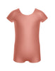 Solid Lycra Cap Sleeve Biketard