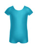 Solid Lycra Cap Sleeve Biketard