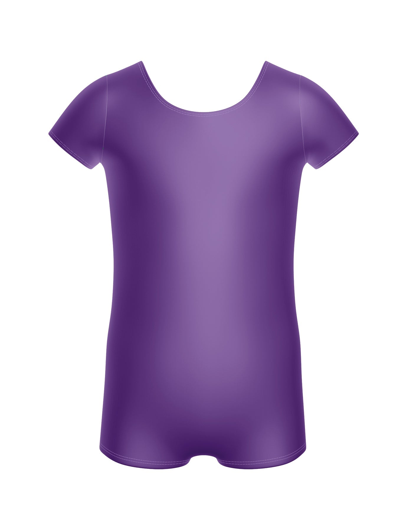 Solid Lycra Cap Sleeve Biketard
