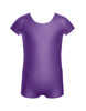 Solid Lycra Cap Sleeve Biketard