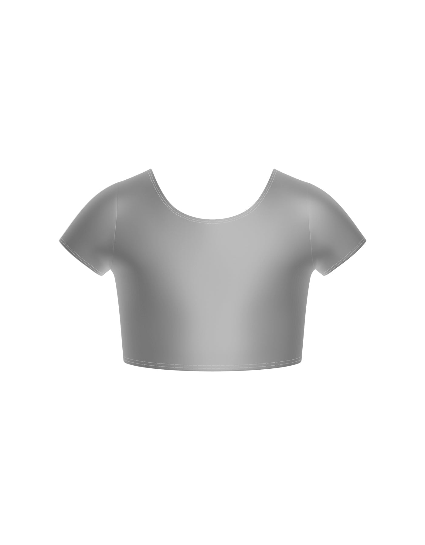 Solid Lycra Cap Sleeve Crop Top
