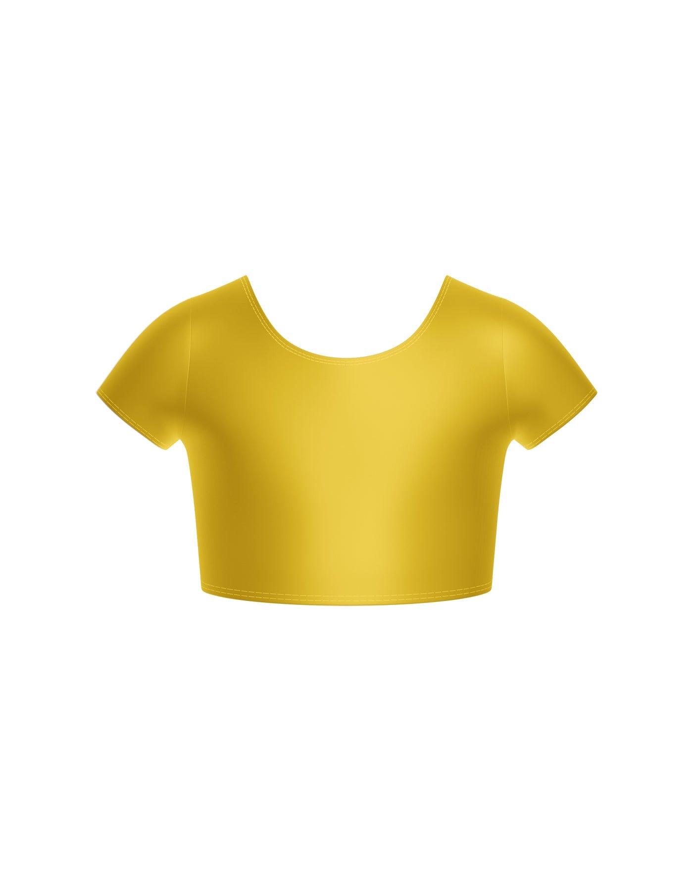 Solid Lycra Cap Sleeve Crop Top