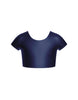 Solid Lycra Cap Sleeve Crop Top