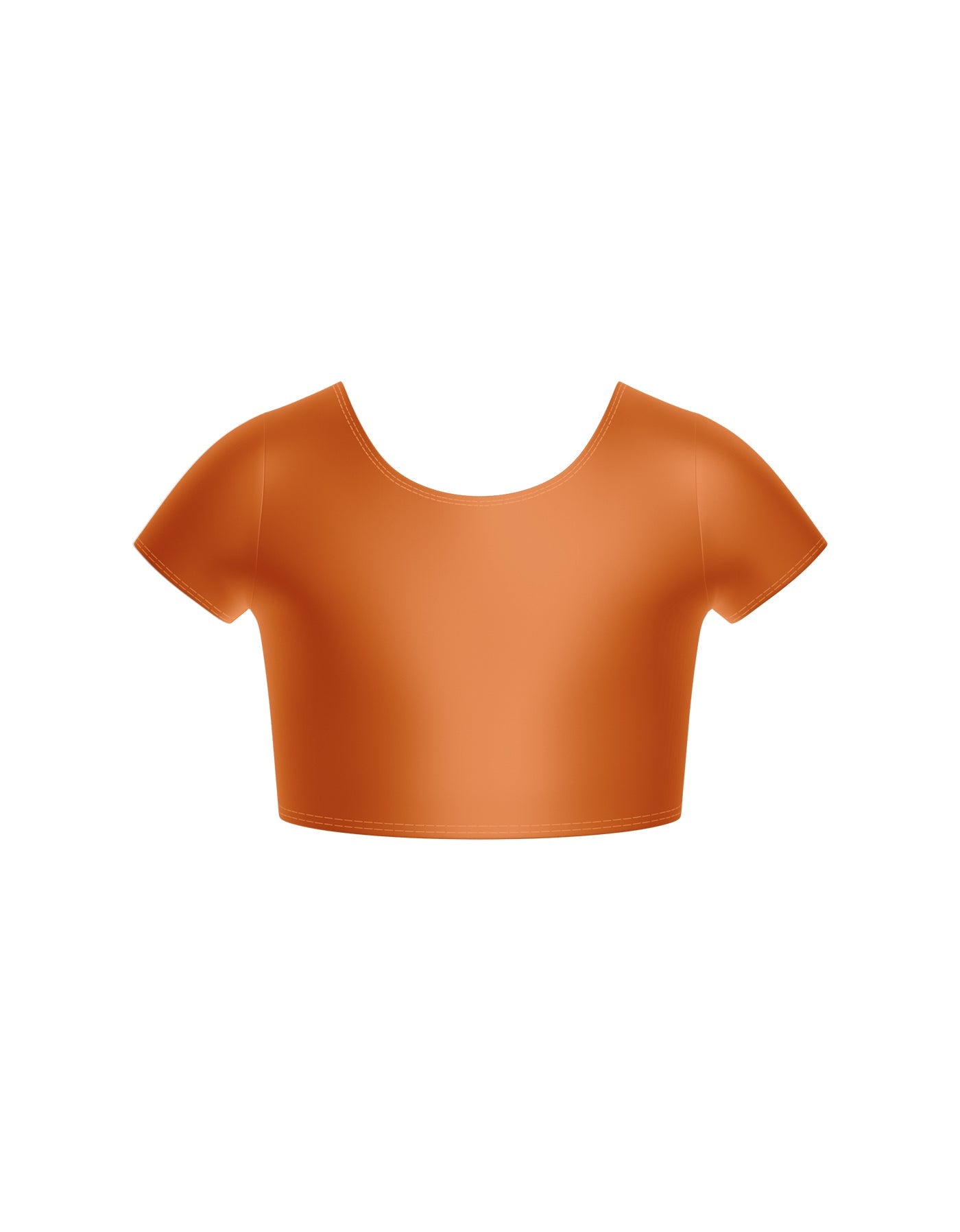 Solid Lycra Cap Sleeve Crop Top