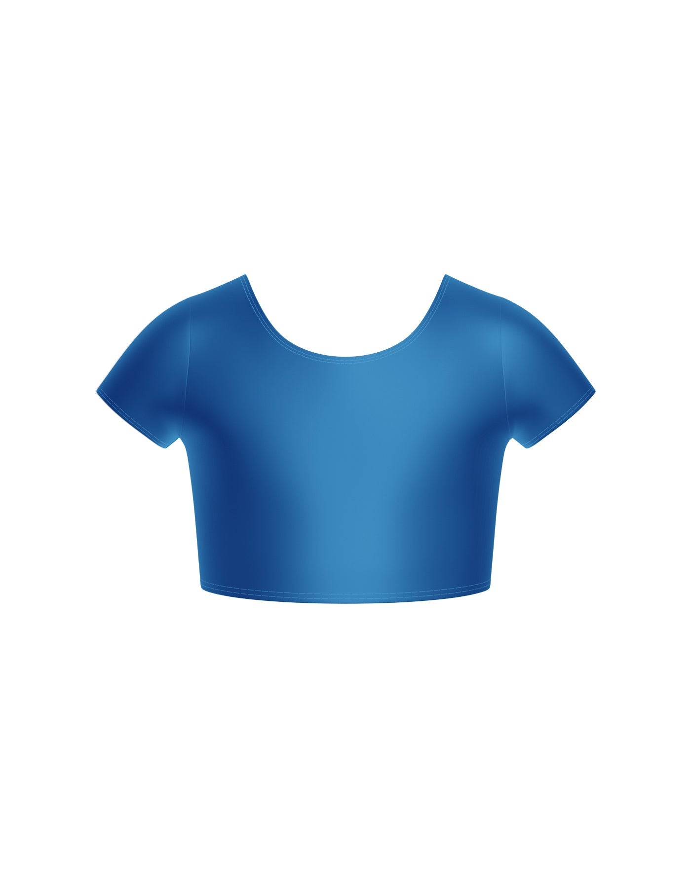 Solid Lycra Cap Sleeve Crop Top