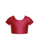 Solid Lycra Cap Sleeve Crop Top