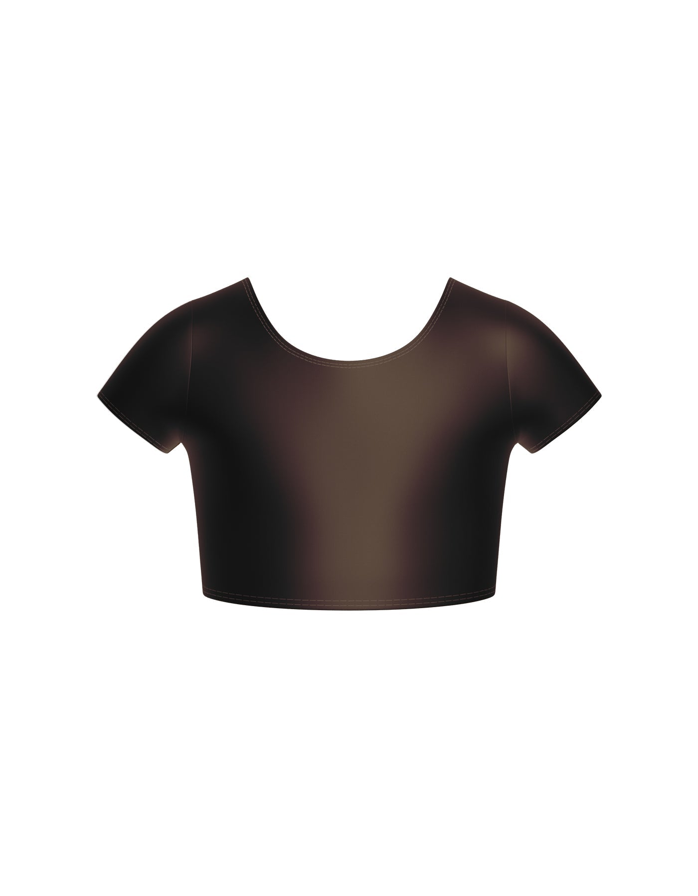Solid Lycra Cap Sleeve Crop Top