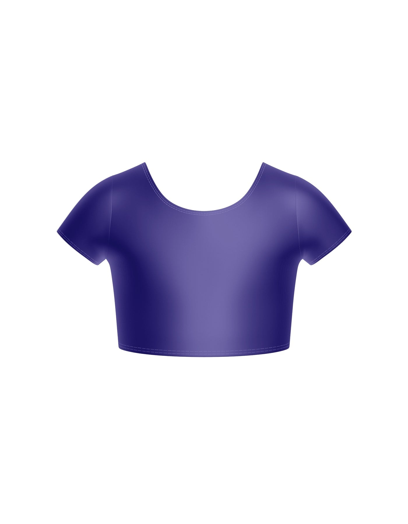 Solid Lycra Cap Sleeve Crop Top