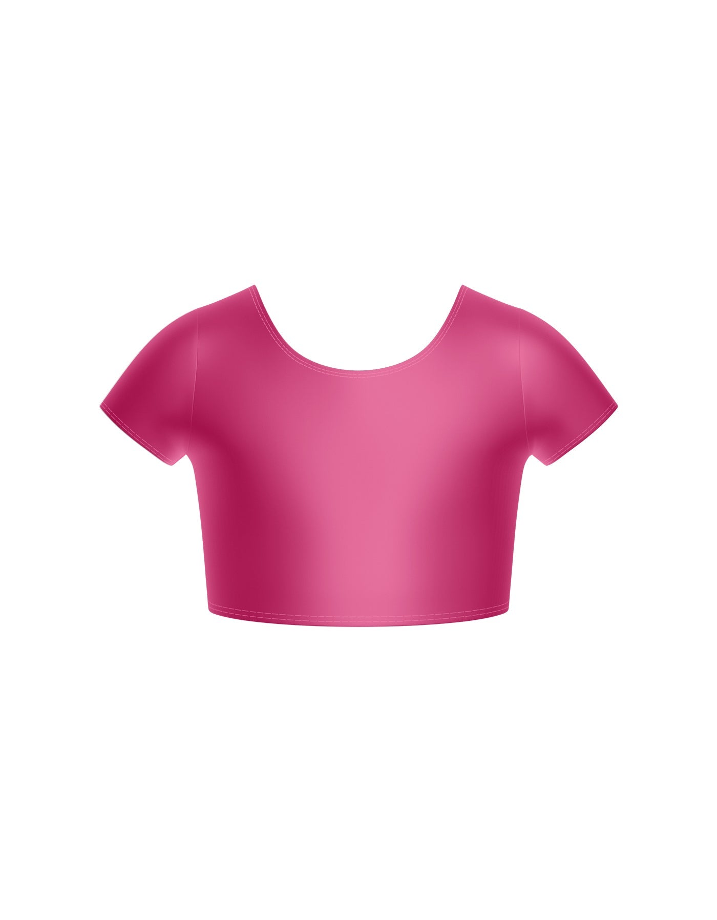 Solid Lycra Cap Sleeve Crop Top