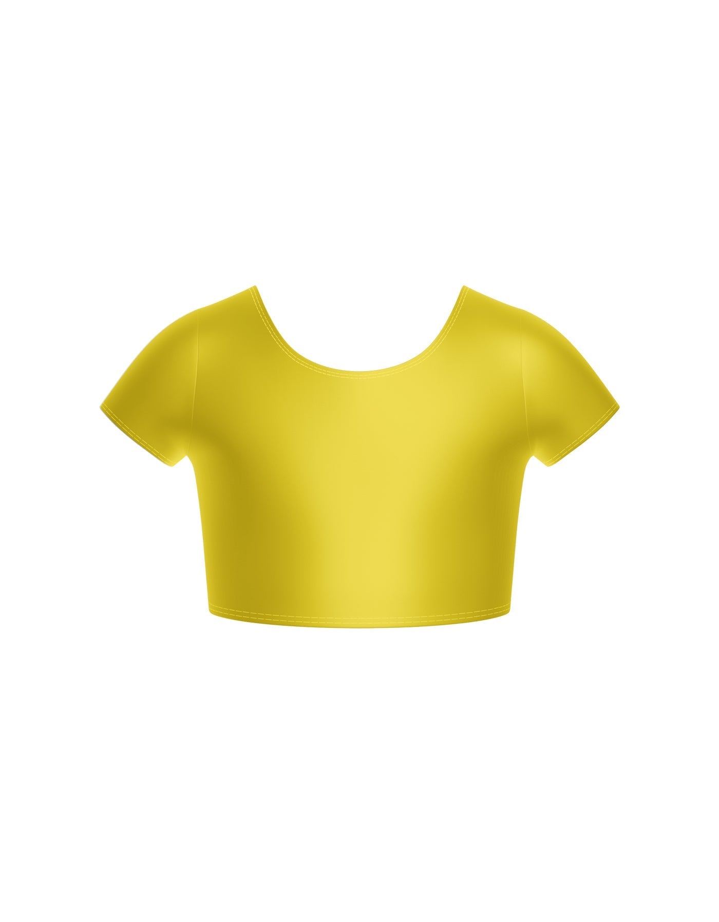 Solid Lycra Cap Sleeve Crop Top