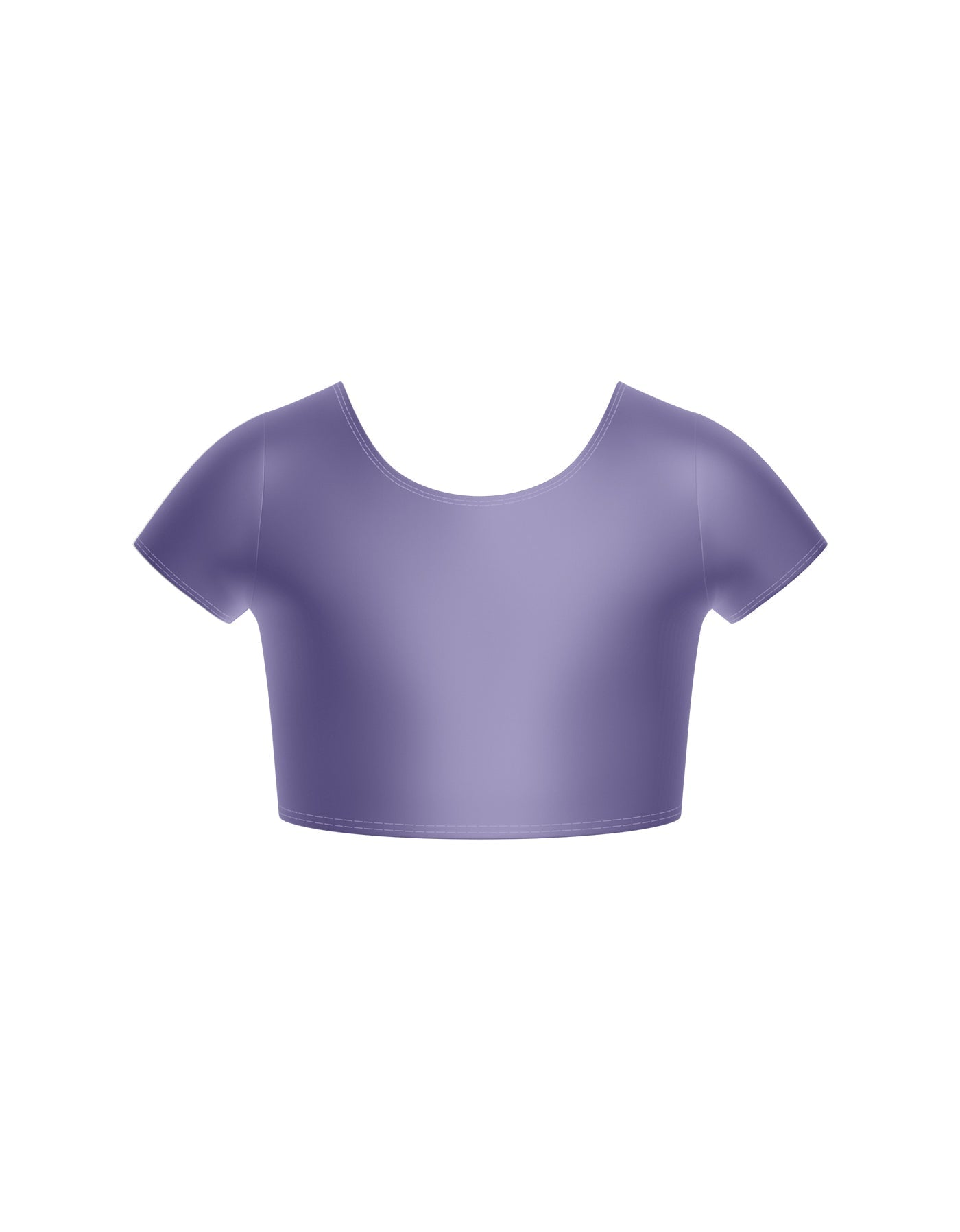 Solid Lycra Cap Sleeve Crop Top