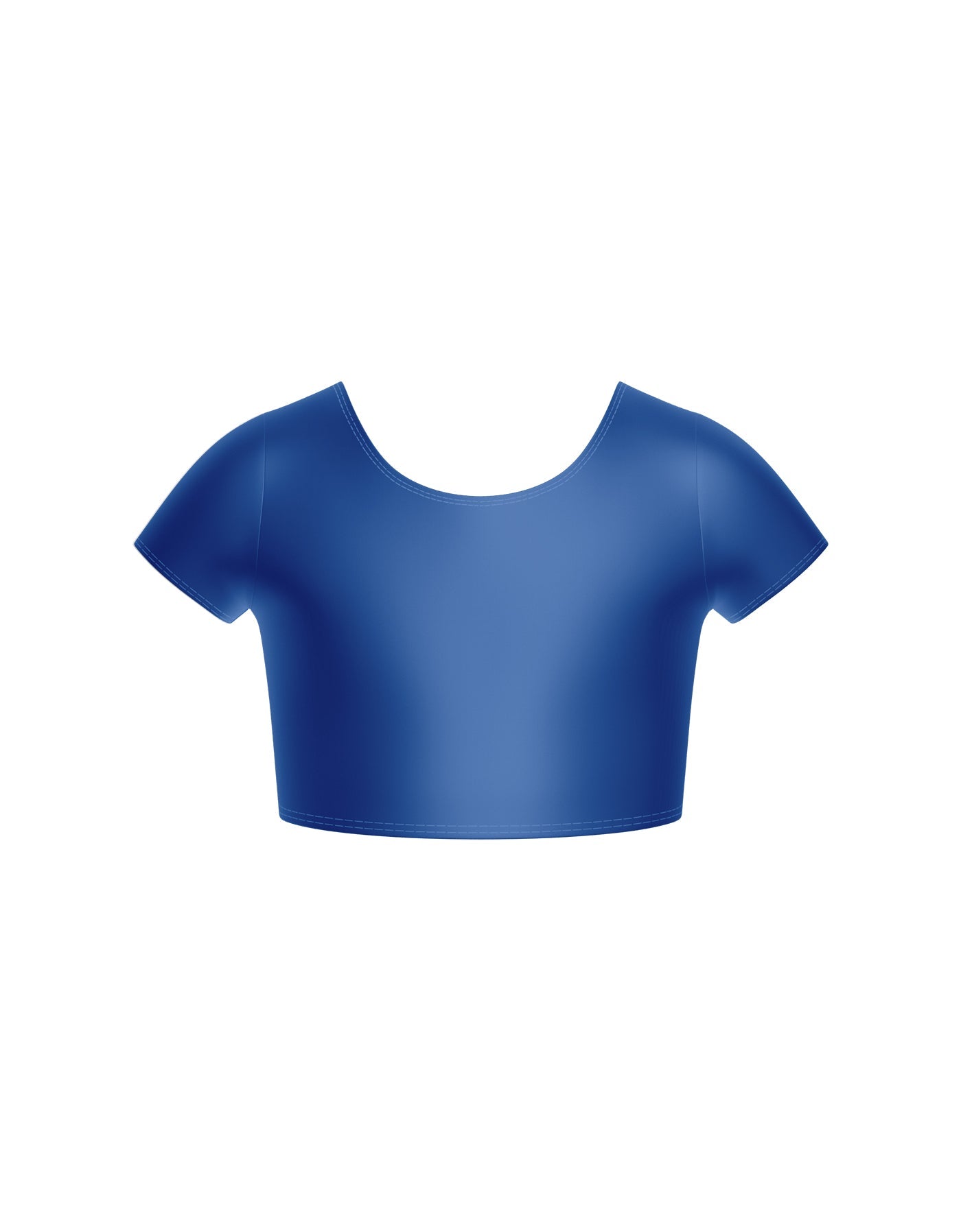 Solid Lycra Cap Sleeve Crop Top
