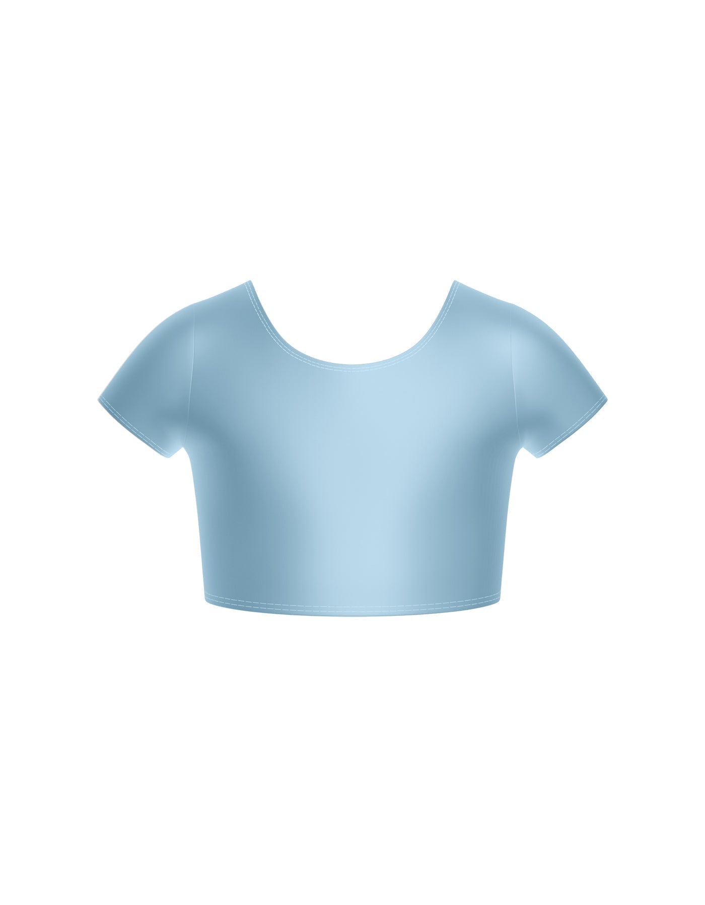 Solid Lycra Cap Sleeve Crop Top