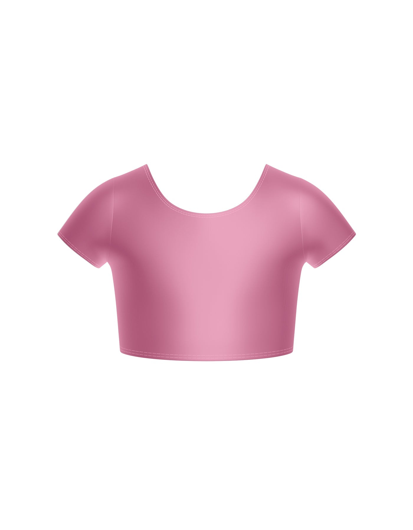 Solid Lycra Cap Sleeve Crop Top