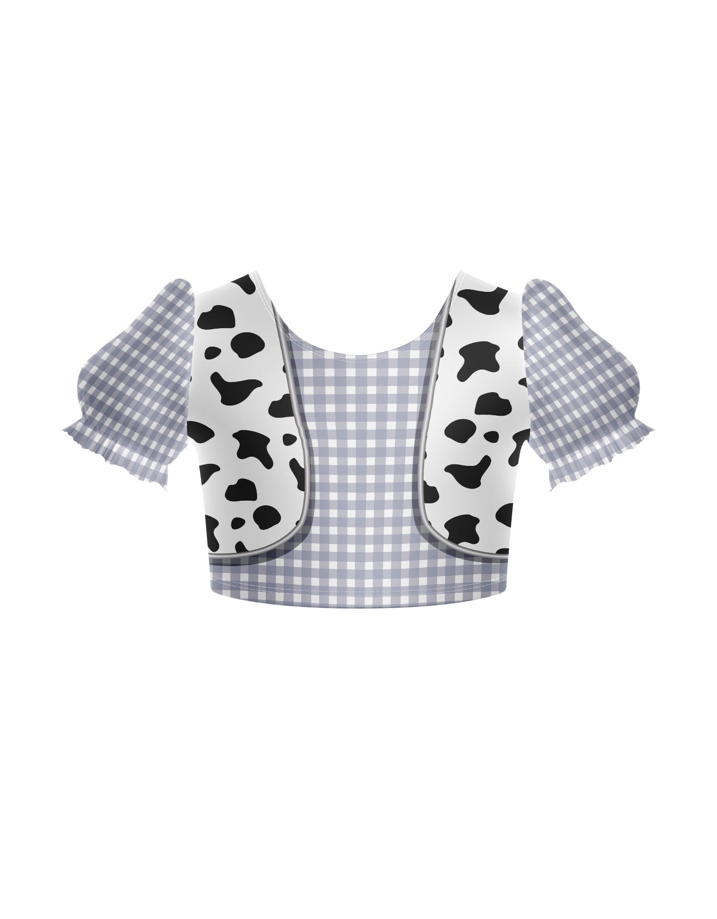 Rodeo Puff Sleeve Crop Top