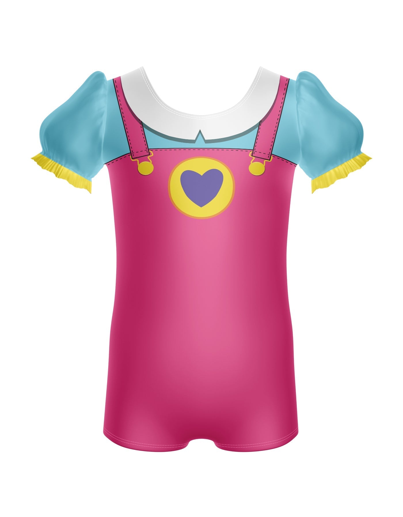 Pocket Friends Puff Sleeve Biketard