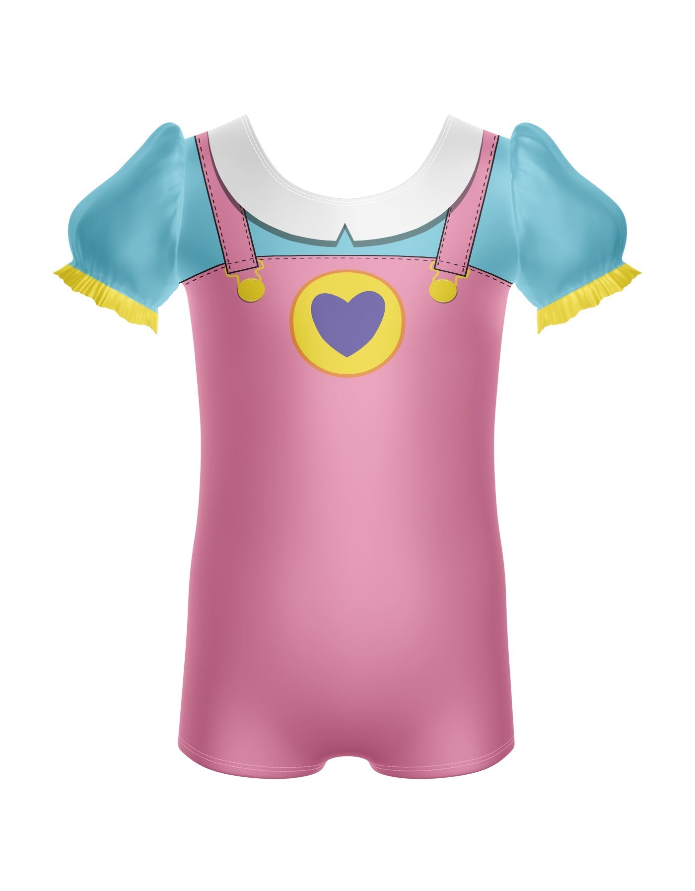 Pocket Friends Puff Sleeve Biketard