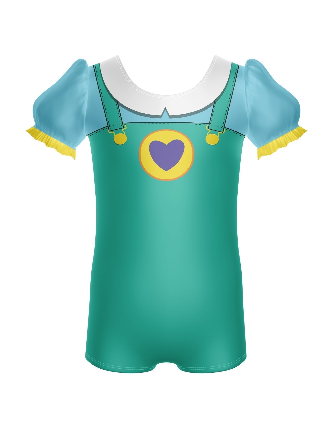 Pocket Friends Puff Sleeve Biketard