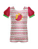 Hot Peppers Puff Sleeve Biketard