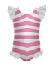 Beach Baby Tank with Gather Sleeve and Legs Leotard