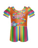 Candy Land Puff Sleeve Biketard