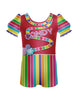 Candy Land Puff Sleeve Biketard