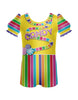 Candy Land Puff Sleeve Biketard