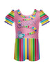 Candy Land Puff Sleeve Biketard